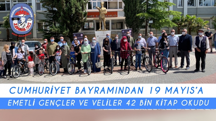 Cumhuriyet Bayramından 19 Mayıs'a Emetli Gençler ve Veliler 42 Bin Kitap Okudu