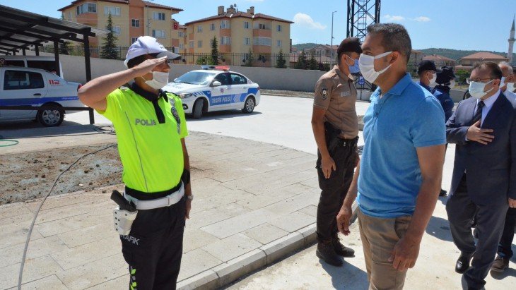 BAYRAMLAŞMA PROGRAMI KAPSAMINDA ZİYARETLER İLÇE EMNİYET MÜDÜRLÜĞÜMÜZDE DEVAM ETTİ