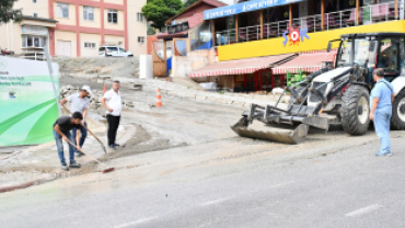 Emet’te Yoğun Yağışın Ardından Temizlik Çalışmaları Başladı