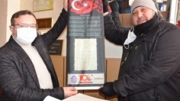İstiklal Marşımızın Kabulünün 100.Yılında Emet Belediyemizden Anlamlı Hediye