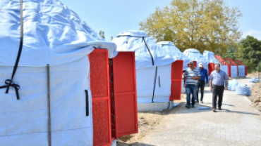 Belediye Başkanımız Hüseyin Doğan Türk otağı ve mesire alanı çalışmalarını yerinde inceledi